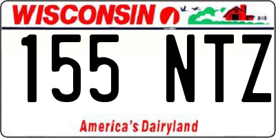 WI license plate 155NTZ