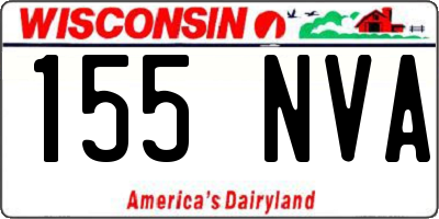 WI license plate 155NVA