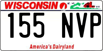 WI license plate 155NVP