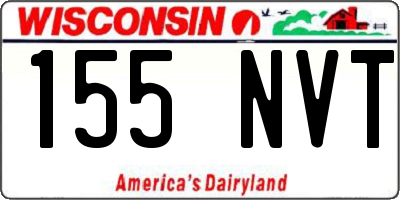 WI license plate 155NVT