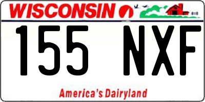 WI license plate 155NXF