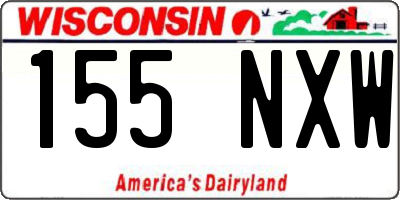 WI license plate 155NXW