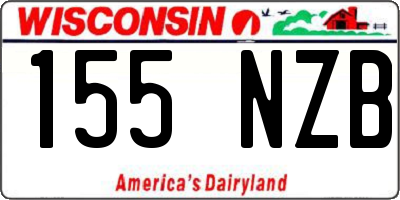 WI license plate 155NZB