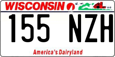 WI license plate 155NZH