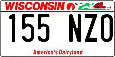 WI license plate 155NZO