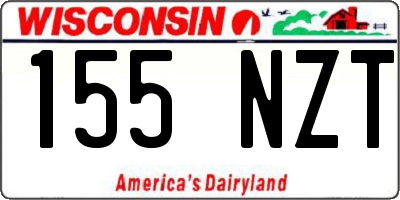 WI license plate 155NZT