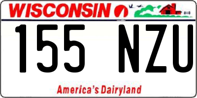 WI license plate 155NZU