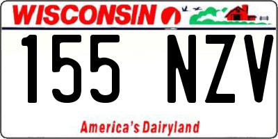 WI license plate 155NZV