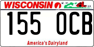 WI license plate 155OCB