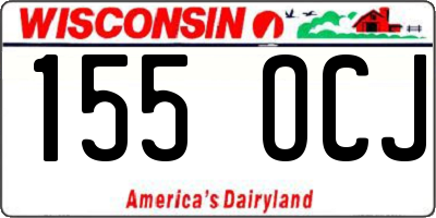 WI license plate 155OCJ