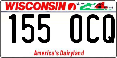 WI license plate 155OCQ