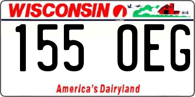 WI license plate 155OEG