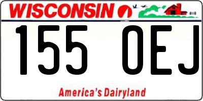 WI license plate 155OEJ