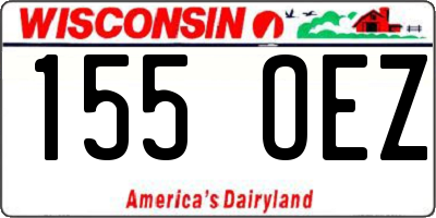 WI license plate 155OEZ