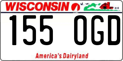 WI license plate 155OGD