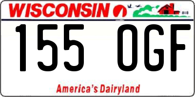 WI license plate 155OGF