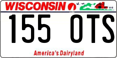 WI license plate 155OTS
