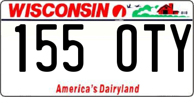 WI license plate 155OTY