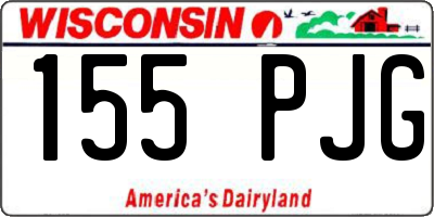 WI license plate 155PJG