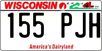 WI license plate 155PJH