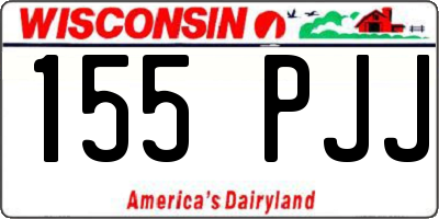 WI license plate 155PJJ