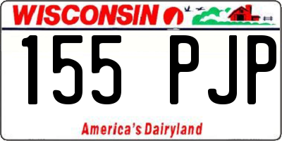 WI license plate 155PJP
