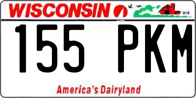 WI license plate 155PKM