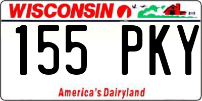 WI license plate 155PKY