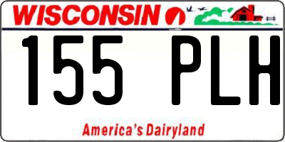 WI license plate 155PLH