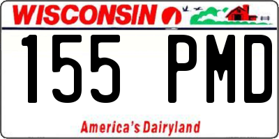 WI license plate 155PMD