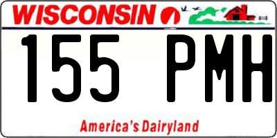 WI license plate 155PMH