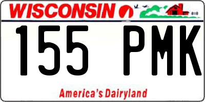 WI license plate 155PMK
