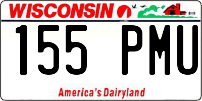 WI license plate 155PMU