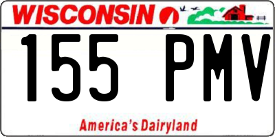 WI license plate 155PMV