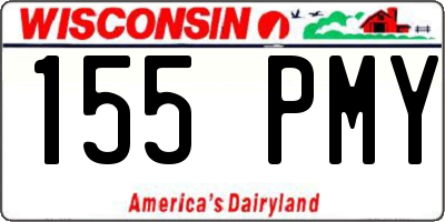 WI license plate 155PMY