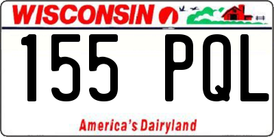 WI license plate 155PQL