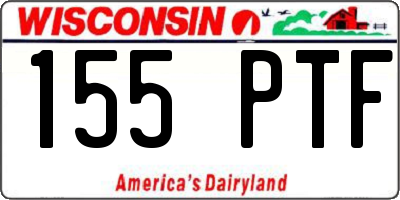 WI license plate 155PTF