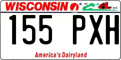 WI license plate 155PXH