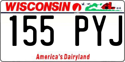 WI license plate 155PYJ
