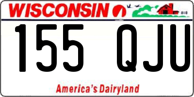 WI license plate 155QJU