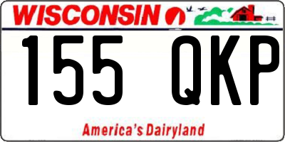 WI license plate 155QKP
