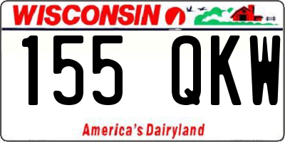 WI license plate 155QKW