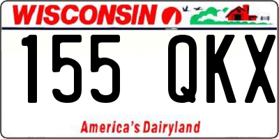 WI license plate 155QKX