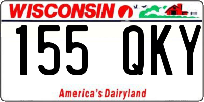 WI license plate 155QKY