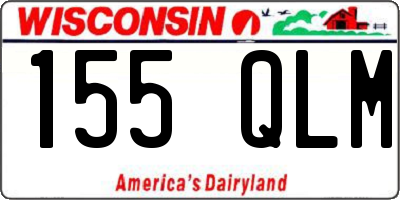 WI license plate 155QLM