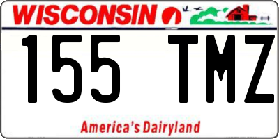 WI license plate 155TMZ