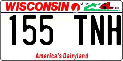 WI license plate 155TNH