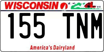 WI license plate 155TNM