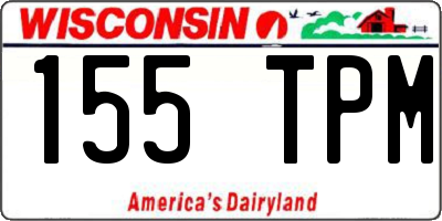 WI license plate 155TPM