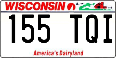 WI license plate 155TQI